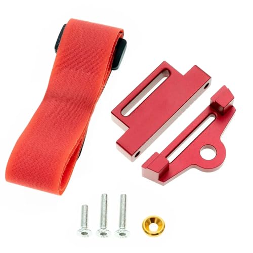 RC Autoteile Für Traxxas Für Slash 4x4 Für VXL 1/10 Metall Hohe Batterie Halterung Mit Batterie Halter RC Auto Upgrade Teile Zubehör(Red) von TOQPCZA