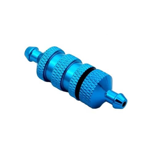 RC Autoteile Für Traxxas Für TRX4 Für HSP Für Racing 02156 Für HSP 94122 94188 1/8 1/10 RC Auto Aluminium Kraftstofffilter Für Nitro RC Modell Auto Ersatzteile Teile(Blue) von TOQPCZA