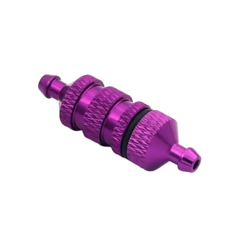 RC Autoteile Für Traxxas Für TRX4 Für HSP Für Racing 02156 Für HSP 94122 94188 1/8 1/10 RC Auto Aluminium Kraftstofffilter Für Nitro RC Modell Auto Ersatzteile Teile(Purple) von TOQPCZA