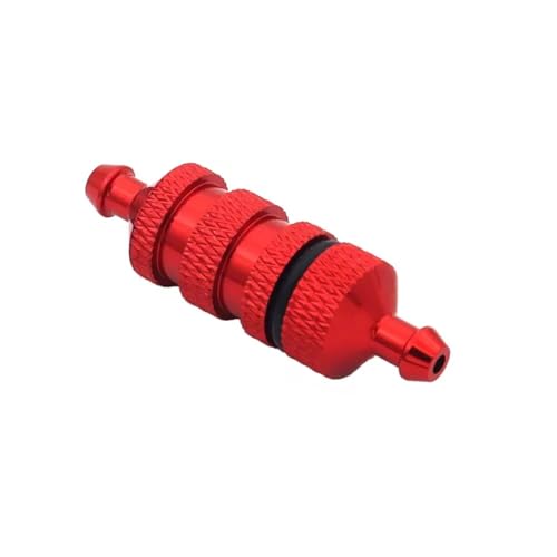 RC Autoteile Für Traxxas Für TRX4 Für HSP Für Racing 02156 Für HSP 94122 94188 1/8 1/10 RC Auto Aluminium Kraftstofffilter Für Nitro RC Modell Auto Ersatzteile Teile(Red) von TOQPCZA