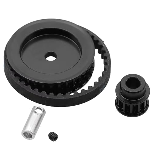 RC Autoteile Für Traxxas Für TRX4 Für TRX6 12T 30T 1/10 Riemenantriebsgetriebe RC Crawler Auto Upgrade DIY Upgrade Teile Zubehör(Black) von TOQPCZA