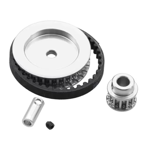 RC Autoteile Für Traxxas Für TRX4 Für TRX6 12T 30T 1/10 Riemenantriebsgetriebe RC Crawler Auto Upgrade DIY Upgrade Teile Zubehör(Silver) von TOQPCZA
