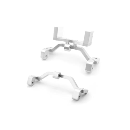 RC Autoteile Für WPL Für MN Für MN99S D90 D91 C24 C14 C14K C24K Metall Spurstangenbasis Und Koaxial-Servohalterung RC Auto-LKW-Teile Zubehör(White) von TOQPCZA
