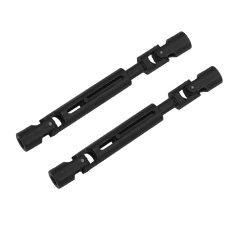 RC Autoteile Für Wltoys K969 K989 K979 P929 1/28 2 Stücke Erweiterte Metall CVD Für Universal Welle 2mm Mit M2 Mutter RC Auto Upgrade Teile Zubehör(Black) von TOQPCZA
