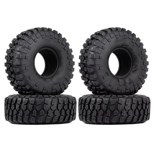 RC Räder Für Axial Für SCX10 90046 Für TRX-4 4PCS RC Auto Weiche Gummi 1,9 Zoll Rad Reifen 121 * 45MM Reifen Für 1/10 RC Für Rock Auto von TOQPCZA