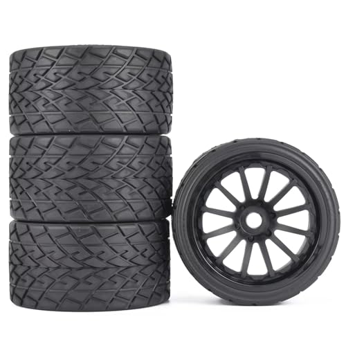 TOQPCZA RC Räder Für 1/10 RC Fernbedienung Modell Auto Monster Truck Teile 4PCS Gummi Reifen Räder 144mm * 70mm Adapter 17mm TOQPCZA RC Räder Für 1/10 RC Fernbedienung Modell Auto Monster Truck Teile 4PCS Gummi Reifen Räder 144mm * 70mm Adapter 17mm von TOQPCZA