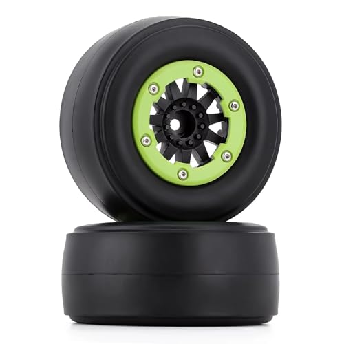 TOQPCZA RC Räder Für 2WD Für Losi 22S Für DR10 Upgrade Teile 2.2 "/3.0" Drag Für Racing Hinterrad Reifen 2PCS Für 1/10 RC Auto Short Course Für Slash(AX4002G) von TOQPCZA