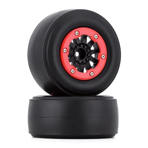 TOQPCZA RC Räder Für 2WD Für Losi 22S Für DR10 Upgrade Teile 2.2 "/3.0" Drag Für Racing Hinterrad Reifen 2PCS Für 1/10 RC Auto Short Course Für Slash(AX4002R) von TOQPCZA