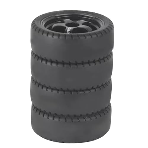 TOQPCZA RC Räder Für LDRC Für LD1201 Für P06 Für WPL Für B14 Für B24 Für C14 Für C24 Für C34 Für C44 4 Stück RC Drift Reifen Rad Harte Reifen RC Teile von TOQPCZA