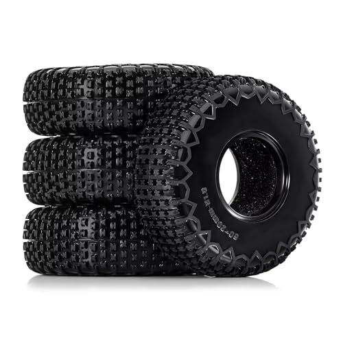 TOQPCZA RC Räder Für SCX24 Für FCX24 4PCS 1,0 "Reifen 60 * 20mm Für 1/18 1/24 RC Crawler von TOQPCZA