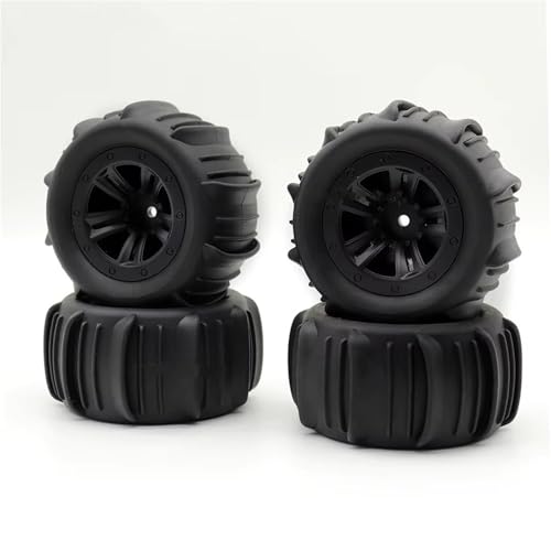 TOQPCZA RC Räder Für SCY 16101 16102 16103 Pro Für MJX Für Hyper Go 14210 16210 1/14 1/16 RC Monster Truck Upgrade 4PCS 85mm 12mm Hex Gummi Reifen Räder(4 Paddle tire) von TOQPCZA