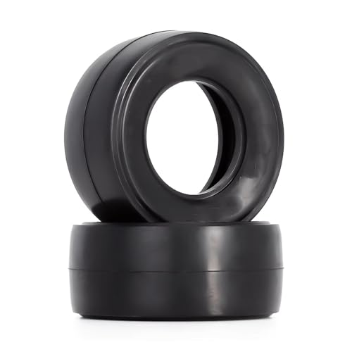 TOQPCZA RC Räder Für Slash Für 2WD Für Losi 22S Für DR10 2.2/3,0 Zoll Hinten Drag Für Racing Belted Rad Reifen 2PCS Schwarz Für 1/10 RC LKW Auto(DRT-001) von TOQPCZA
