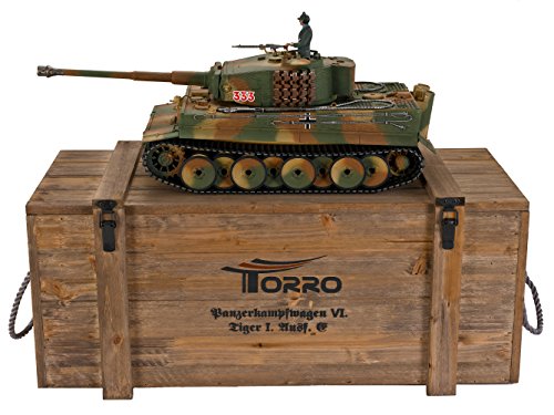 TORRO Tiger I. Mittlere Ausführung Metall Profi-Edition IR Version Panzer Tarn von TORRO