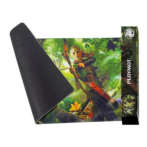 Torso - Art Edition Playmats, 600 x 350 mm, 3mm stark, mit gestickten Rändern (Elven Warrior of The Living Forest) von TORSO - unique protection