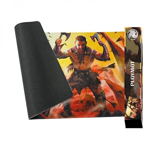 Torso - Art Edition Playmats, 600 x 350 mm, 3mm stark, mit gestickten Rändern (Orc-Slayer of The Dwarfs) von TORSO - unique protection