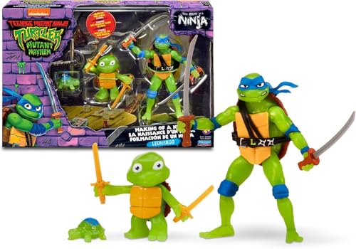 TORTUGAS NINJA - Leonardo Evolutionspaket, inklusive Schildkröte vor Mutation, Basisfigur und verwandeltem Leonardo, OOZE Flüssigkeit, die die Figuren zum Leuchten bringt, für Kinder ab 4 Jahren +, TORTUGAS NINJA - Leonardo Evolutionspaket, inklusive Schildkröte vor Mutation, Basisfigur und verwandeltem Leonardo, OOZE Flüssigkeit, die die Figuren zum Leuchten bringt, für Kinder ab 4 Jahren +, von TORTUGAS NINJA
