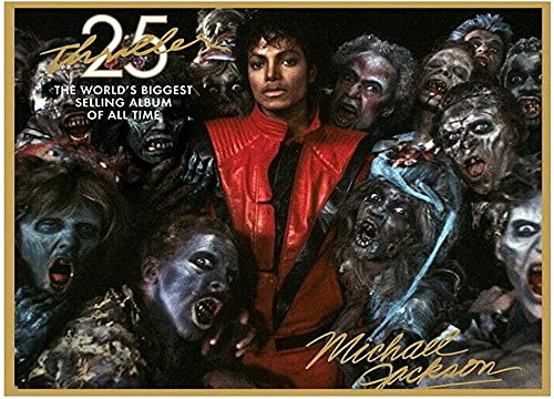 Michael Jackson Thriller Zombie Poster Paper Jigs Puzzle 1000 Teile Spielzeug für Erwachsene Kompression 38 * 26 cm von TOSSPER