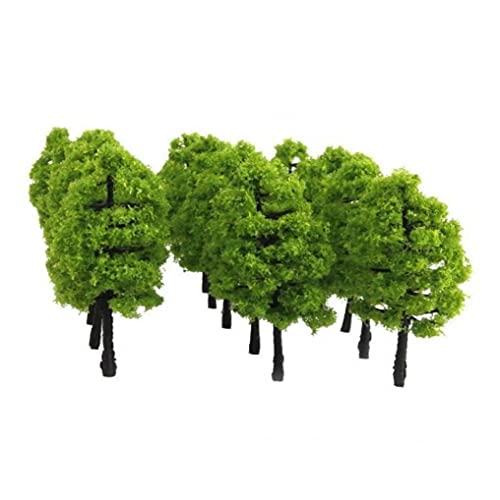 TOSSPER 20pcs Modell Bäume Künstliche Baum Eisenbahn Bahn Landschaft Architektur Baum Bonsai Dekoration 3.5cm von TOSSPER