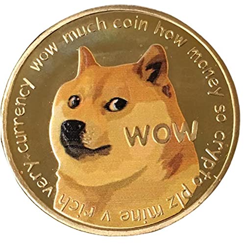 TOSSPER Lustige Goldene Plattierte Dogen Porträt Münze Gedenkmünzen Niedlich Hundemuster Andenkensammlung Geschenke Für Freunde von TOSSPER