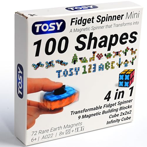 TOSY Magnet Fidget Spinner Mini – 3-in-1-Spielzeug: Verwandelbarer Fidget Spinner mit 72 Magneten, Unendlichkeitswürfel, 2x2 Puzzle-Würfel, Oster-Geburtstagsgeschenk für Erwachsene und Kinder TOSY Magnet Fidget Spinner Mini – 3-in-1-Spielzeug: Verwandelbarer Fidget Spinner mit 72 Magneten, Unendlichkeitswürfel, 2x2 Puzzle-Würfel, Oster-Geburtstagsgeschenk für Erwachsene und Kinder von TOSY