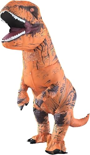 T-Rex Dinosaurier-Kostüm, aufblasbar, für Halloween, Cosplay, Kostüm für Erwachsene, Braun T-Rex Dinosaurier-Kostüm, aufblasbar, für Halloween, Cosplay, Kostüm für Erwachsene, Braun von TOSYS