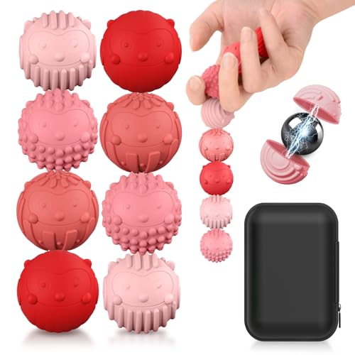 Decompression Balls with Silicone Sleeves, pink von TOSZOLY