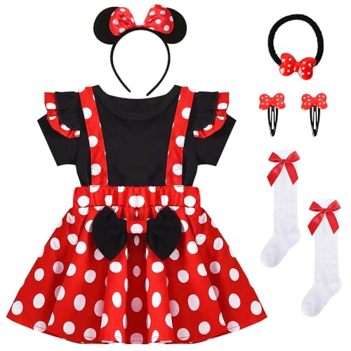TOSZOLY Mouse Kostüm Kleinkind Mädchen, Baby Mädchen Kleidung mit Maus Stirnband, Haarschmuck, Baby Kleid Kostüm für Ostümparty, Fasching, Karneval Party, Geburtstagsfeier, Alltag TOSZOLY Mouse Kostüm Kleinkind Mädchen, Baby Mädchen Kleidung mit Maus Stirnband, Haarschmuck, Baby Kleid Kostüm für Ostümparty, Fasching, Karneval Party, Geburtstagsfeier, Alltag von TOSZOLY