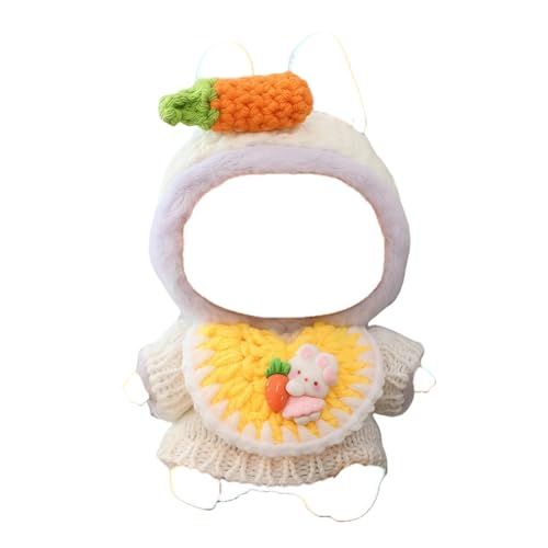 Kleidung für Puppen Zubehör, Kawaii Outfit Set 3 Stück Pullover Geeignet für 15cm 17cm Puppe, Stilvolle Puppenkleidung Set Ersatz (Keine Puppe) von TOU-BEGUIN
