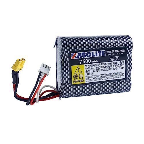 7500mAh 7.4V Akku für RC LKW 1/14 1:16 K966 oder 1/20 K960 Elektroradio Ladegerät Autoteile von TOUCAN RC HOBBY