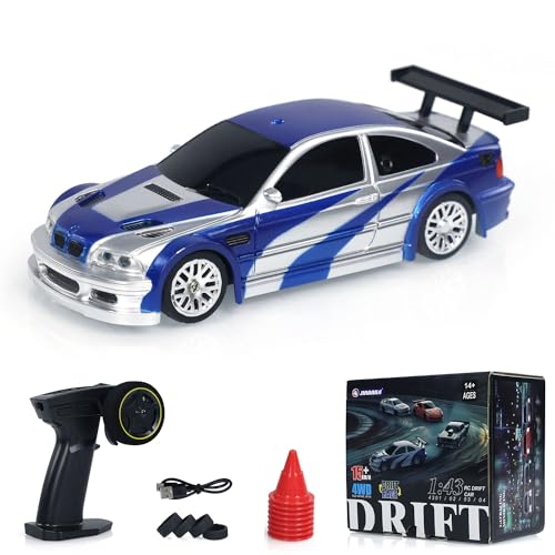 Ferngesteuertes Auto 1:43 RC Drift Car 4WD Funksteuerung Drift Car RC Auto Mini Toy mit Lights von TOUCAN RC HOBBY