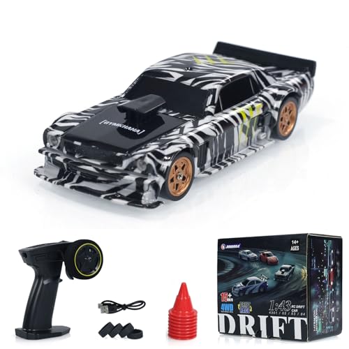 Ferngesteuertes Auto 1:43 RC Drift Car 4WD RC Auto 2.4g Mini Race Car Toy High Speed Model von TOUCAN RC HOBBY