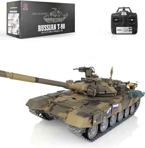 Henglong 1/16 7.0 Russland T90 RC Panzer 3938 360° Turm Metallschienen W/Verknüpfungen von TOUCAN RC HOBBY