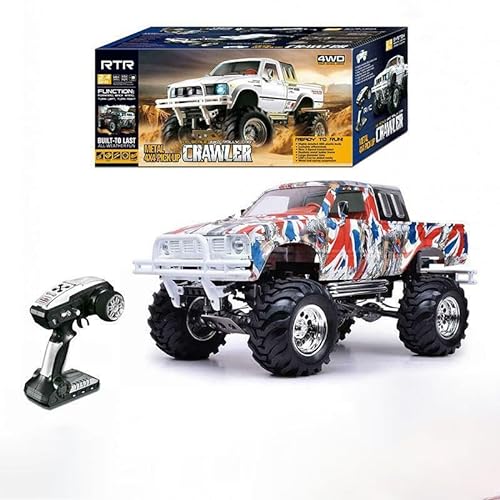 TOUCAN RC HOBBY Hg 1/10 Rc Pickup Modell 4WD Rallye-Auto Serie Auto Racing Crawler P407 Weiß Farbe 2.4G RTR Motor (Graffiti-Farbe) von TOUCAN RC HOBBY