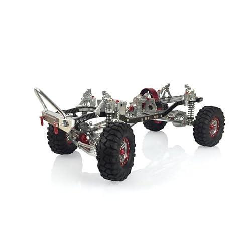 TOUCAN RC HOBBY 1/10 455 mm RC Cars AXIAL SCX10 CNC Rock Crawler Chassis, verbesserte Reifen ohne ESC von TOUCAN RC HOBBY