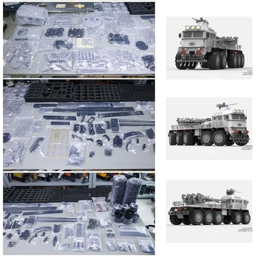 TOUCAN RC HOBBY 1/12 10X10 RC Militär-LKW XX10 T-REX Fernbedienung Gepanzerte Fahrzeuge für besondere Geschenke von TOUCAN RC HOBBY