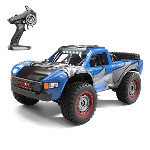 TOUCAN RC HOBBY 1/14 2,4 GHz Fernbedienung Hochgeschwindigkeitsauto 48KM/H 4 * 4 Geländewagen Q130A RTR Auto Kohlebürstenmotor ESC LED-Leuchten Batterie Outdoor von TOUCAN RC HOBBY