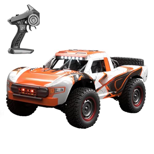 TOUCAN RC HOBBY 1/14 2,4G RC Hochgeschwindigkeits-Geländewagen 70KM/H Drahtlose Steuerung 4WD Auto Q130B Bürstenloser Motor Servo Batterie LED-Leuchten RTR Outdoor von TOUCAN RC HOBBY