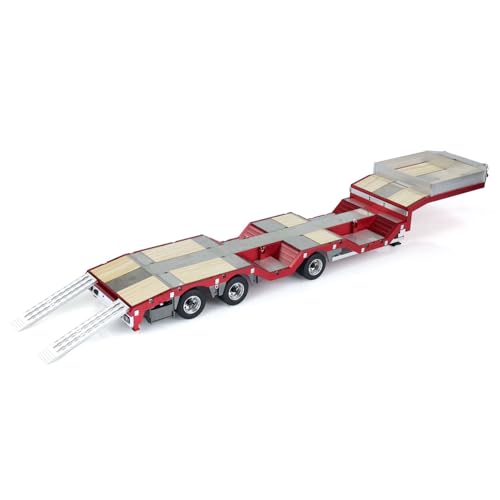 TOUCAN RC HOBBY 1/14 3 Achsen Metall Anhänger ausziehbar Anhänger für RC Traktor LKW Auto Modelle von TOUCAN RC HOBBY