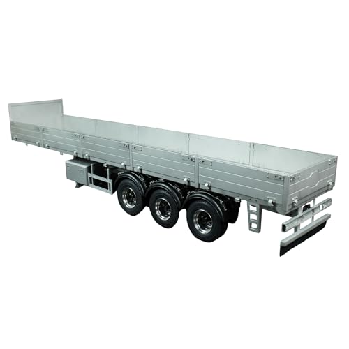 TOUCAN RC HOBBY 1/14 3 Achsen Metall Semi Trailer für RC Traktor Truck Ferngesteuertes Auto Modell von TOUCAN RC HOBBY