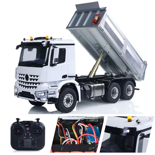 TOUCAN RC HOBBY 1/14 6 x 6 Metallgehäuse RC Hydraulischer Dumper 3348 2025T 2-Gang-Getriebe Fernbedienung Kippmodell Differentialachse Lichtsound von TOUCAN RC HOBBY
