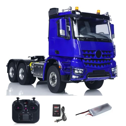 TOUCAN RC HOBBY 1/14 6X6 Ferngesteuertes LKW Auto RC Traktor Trcuk Batterie RTR NO Lock Differentialachsen 2-Gang für Sattelanhänger von TOUCAN RC HOBBY