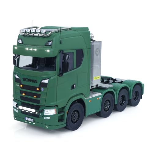 TOUCAN RC HOBBY 1/14 8x8 Metallchassis Funkgesteuerter Sattelschlepper 770S RC LKW Automodell Differentialsperren Lichter Sounds Flysky ST8 Radio Für besondere Geschenke von TOUCAN RC HOBBY