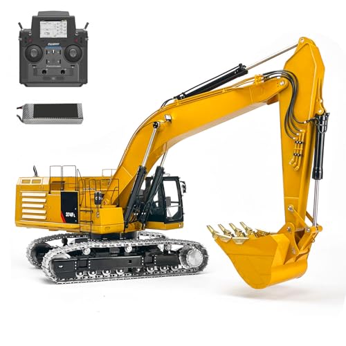 TOUCAN RC HOBBY 1/14 Fertiger LESU Hydraulischer RC Bagger 374 C374F Funkgesteuerter Bagger Schwere Maschine Bauwagen PL18EV LITE Batterie TOUCAN RC HOBBY 1/14 Fertiger LESU Hydraulischer RC Bagger 374 C374F Funkgesteuerter Bagger Schwere Maschine Bauwagen PL18EV LITE Batterie von TOUCAN RC HOBBY