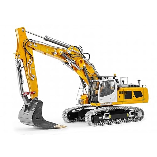 TOUCAN RC HOBBY 1/14 LESU Dual Pumpen RC Hydraulikbagger LR956 Fernbedienung Metall 3 Arme Bagger Modell 4+3CH Ventil Licht Bürstenloser Motor GPS von TOUCAN RC HOBBY