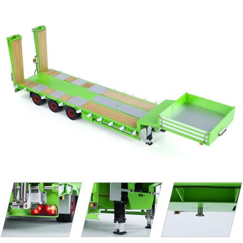 TOUCAN RC HOBBY 1/14 LESU Metall Anhänger Hydraulische Hebebrett Elektrische Beine Lackiert für RC Traktor LKW DIY Funkgesteuertes LKW Auto von TOUCAN RC HOBBY