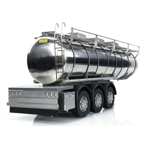 TOUCAN RC HOBBY 1/14 Metall 6 * 6 Sattelauflieger Kraftstofftank für RC Traktor LKW Transport Anhänger von TOUCAN RC HOBBY