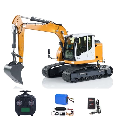 TOUCAN RC HOBBY 1/14 RC Hydraulikbagger R920 JDM-208 Metall RC Bagger Modell Light Sound Metall Aufreißer Greifer Schaufeln ST8 Controller TOUCAN RC HOBBY 1/14 RC Hydraulikbagger R920 JDM-208 Metall RC Bagger Modell Light Sound Metall Aufreißer Greifer Schaufeln ST8 Controller von TOUCAN RC HOBBY