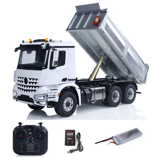 TOUCAN RC HOBBY 1/14 RC Hydraulikdumper 6x6 Fernbedienung Kipper Auto Modell 3348 Metallchassis 2 Geschwindigkeiten Licht Sound Radio Batterie TOUCAN RC HOBBY 1/14 RC Hydraulikdumper 6x6 Fernbedienung Kipper Auto Modell 3348 Metallchassis 2 Geschwindigkeiten Licht Sound Radio Batterie von TOUCAN RC HOBBY