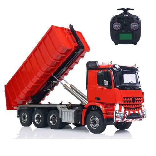 TOUCAN RC HOBBY 1/14 RC Hydraulischer Muldenkipper 8x8 Roll On Full Dumper Auto Hinterachse Lenkung von TOUCAN RC HOBBY