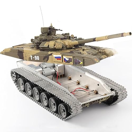 TOUCAN RC HOBBY 1/16 Henglong RC 3938 T90 Panzer Metall Chassis Tracks RTR 360° Turret BB Infrarot für 14 Jahre von TOUCAN RC HOBBY